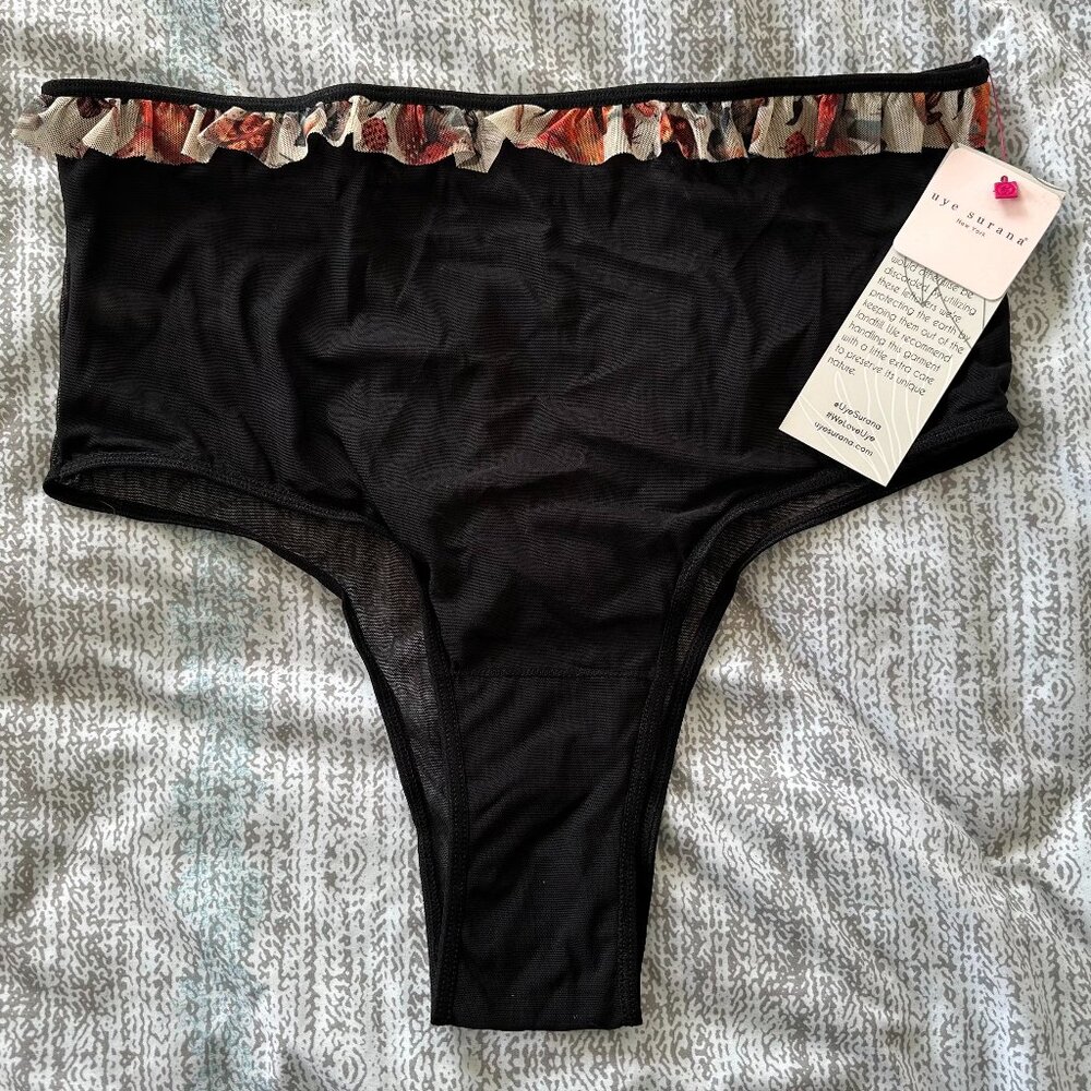 Uye Surana Magical Mushrooms Ruffled High Waist Undies 2X/3X